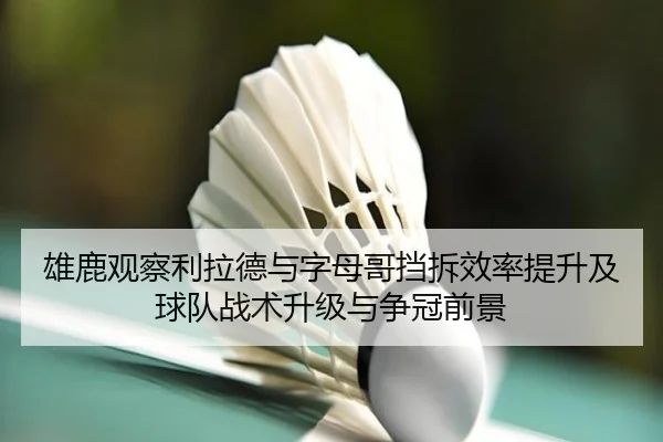雄鹿观察利拉德与字母哥挡拆效率提升及球队战术升级与争冠前景