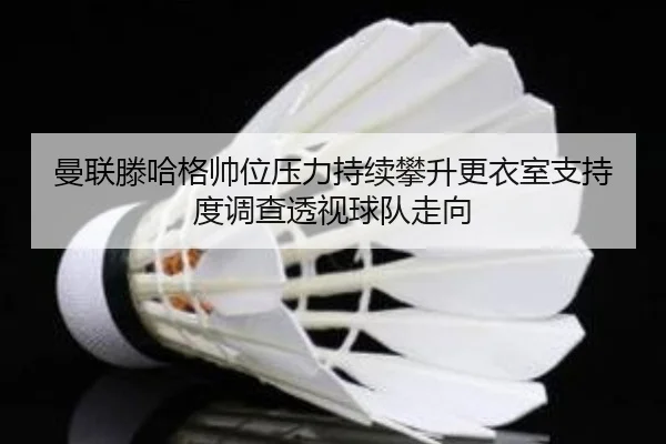 曼联滕哈格帅位压力持续攀升更衣室支持度调查透视球队走向